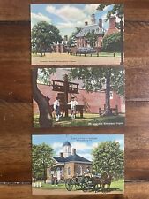 Vintage Williamsburg VA Virginia, The Public Gaol & Stocks Postcard Unused Lot picture