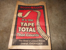 Vintage Econo Foods It's The Tape Total That Counts Grocery Store Paper Sack Bag picture