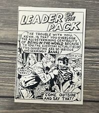 Vintage BIFF KARD Leader Of The Pack Come Outside And Say That Postcard  picture