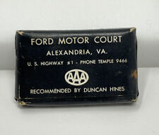 Rare 1940s Ford Motor Court Soap - Triple A Colgate Floating Soap Virginia picture
