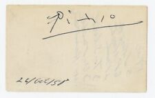Pablo Picasso ~ Hand Signed Autographed Shopping List Signature ~ JSA LOA picture