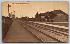 Pennsylvania Railroad Depot Station Cheswold Delaware DE c1910 Postcard picture