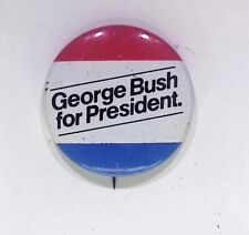 GEORGE H W BUSH CAMPAIGN POLITICAL PRESIDENT ELECTION 1980 VINTAGE  BUTTON PIN picture