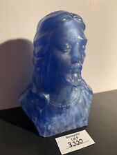 Blue Vintage Jesus Statue Bust picture