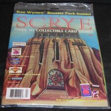 SCRYE Magazine 10,CCG Guide,SEALED w/ Sealed Wyvern Limited Ed Booster Pack,1995 picture