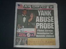 2019 SEP 20 NEW YORK POST NEWSPAPER -YANKEE'S DOMINGO GERMAN DOMESTIC VIOLENCE picture