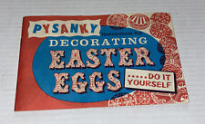 Vintage PYSANKY Instructions Booklet For Decorating Easter Eggs 1950s Arka Co NY picture