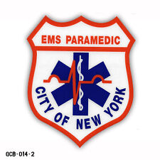 Vintage NYC New York City EMS Paramedic EMT Ambulance Window Decal Sticker picture