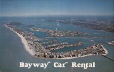Clearwater Beach,FL Bayway Car Rental Pinellas County Florida Chrome Postcard picture