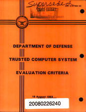 108 Page ORANGE BOOK 1983 TRUSTED COMPUTER SYSTEM EVALUATION CRITERIA on Data CD picture