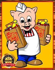 Piggly Wiggly - Mascot - Restored - Metal Sign 11 x 14 picture