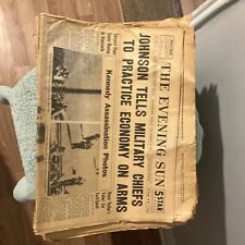 Kennedy Assassination News Papers. President Kennedy picture