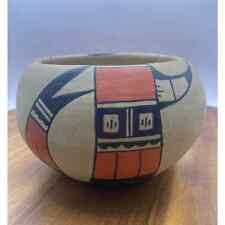 Vintage Authentic Hopi Native American Handmade Kachina Pottery Bowl  picture