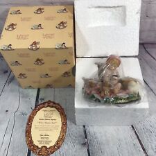 1990 Enesco Laura's Attic Who Wants Tea Figurine with Box 428701 Vintage picture