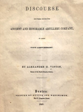 1845 ANCIENT & HONORABLE ARTILLERY COMPANY OF MASSACHUSETTS DISCOURSE BOOKLET F4 picture