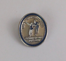 Vintage 1975-2000 Brownsburg 25th Anniversary Ice Skating Lapel Hat Pin picture