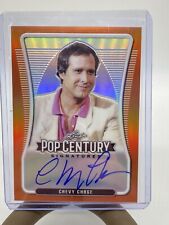 2021 Leaf Metal Pop Century CHEVY CHASE ORANGE Parallel ON CARD AUTO 2/5 picture