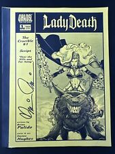 Lady Death The Crucible #1 Chaos Script Premium Edition Signed Pulido #/250 VF picture