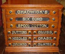 9 drawer oak Chadwick s spool thread cabinet-----15911 picture