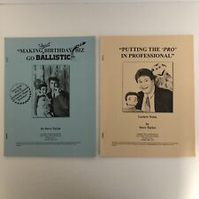 Steve Taylor Lecture Notes Set Of 2 Magic Ventriloquist Comedy Professional picture