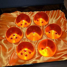 7Pcs 76MM Large Crystal Acrylic Resin Glass Ball with Gift Box Dragon Transparen picture