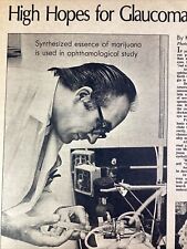 Augusta GA Print Article 1977 AJC UGA Dr. Keith Green Glaucoma Marijuana Study picture