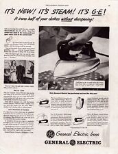 1947 General Electric Irons Steam Clothes Vintage Print Ad A38 picture
