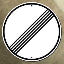Germany End of all Restrictions Autobahn highway marker road sign circle 12x12 picture