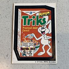 1974 Wacky Packages Triks Practical Joker Cereal Trix Sticker By Topps Rabbit picture