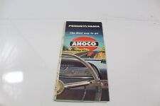  Ca. 1960 Amoco Pennsylvania Road Map Snyder's Gateway Inn Vintage picture