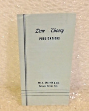 Vintage-The Dow Theory Publications Advertising Flyer picture