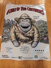 PG Tips Collectable Tea towel A Tale Of Two Continents Staring Monkey UK British picture