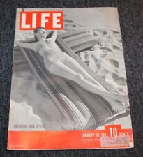 Vintage WWII Era Life Magazine JANUARY 13, 1941 Southern Sand Styles picture