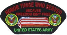 Honor Those Who Served US Army Troops Freedom Isn't Free Veteran Patch PW F1D16R picture
