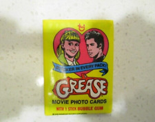 Topps GREASE 1978 Unopened Wax Pack Movie Photo Trading Cards Series 1 +FreeGift picture