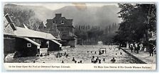 c1910 Great Open Air Pool Exterior Building Hotel Glenwood Colorado CO Postcard picture