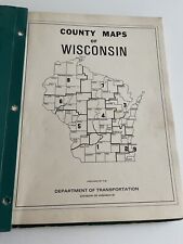 Binder Of 1973 Wisconsin County Maps Dept Of Transportation  picture