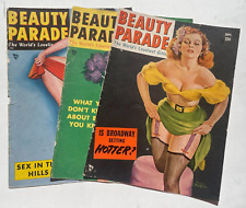 3 Vintage Beauty Parade Men's Magazine Covers by Peter Driben- Covers Only picture