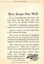 1904 Ad/Schlitz-The Beer That Made Milwaukee Famous/Ainslee's Magazine picture