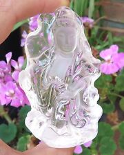 GORGEOUS AAAAA HAND CARVED QUARTZ BUDDHA & LOTUS FLOWER 540.5cts VERY FINE picture