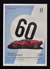 De Tomaso P72 60th Anniversary Project P P70 Sport 1000 2000 Poster picture
