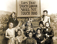 1901 Lips That Touch Liquor, Prohibition Vintage/ Old Photo 8.5