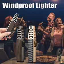 1X Windproof Straight Torch Flame Lighter Brightfire Butane Gas Lighter Outdoor picture
