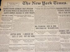 1921 MAY 24 NEW YORK TIMES - 8 AMERICANS WIN FIRST GOLF ROUND - NT 8598 picture