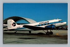 Aviation Airplane Postcard Pro Air Services Airlines Douglas DC-3B W2 picture