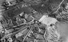WALES OLD PHOTO Elevated View of Langland Bay and Hotel, Mumbles, 1930s 1 picture