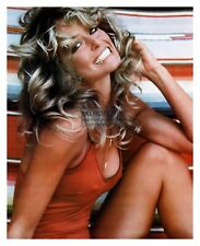 Farrah Fawcett Red Swimsuit Smiling Sexy Model 8X10 Photo picture