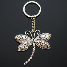 Dragonfly Key Chain Silver Pendant Charm Keychain Insect Lovers Gift 60x58mm picture