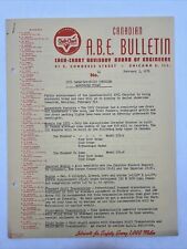 1951 CHEK-CHART CANADIAN BUILT CHRYSLER A.B.E. BULLETIN February 3 No. 14 picture