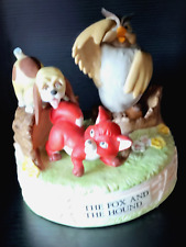 Vintage Disney Music Box Musical Memories FOX &HOUND 3592/19750 Used picture